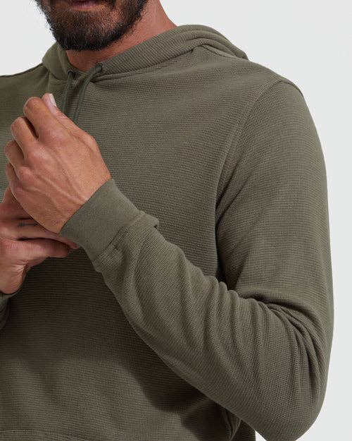 Hoodie | Waffle | Military Green