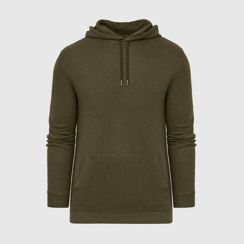 Hoodie | Waffle | Military Green