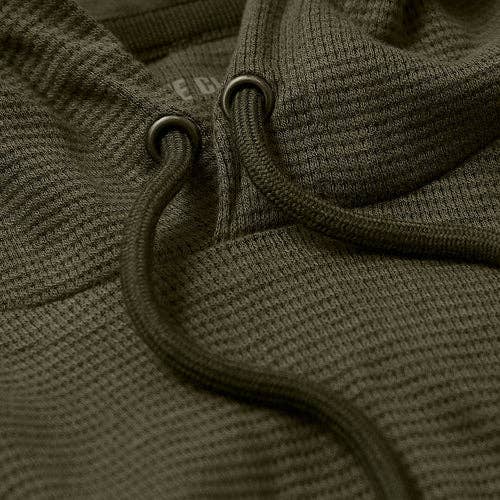 Hoodie | Waffle | Military Green