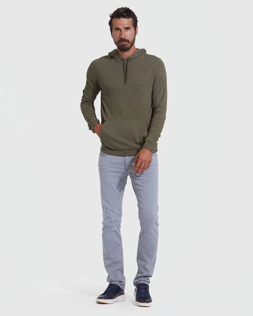Hoodie | Waffle | Military Green