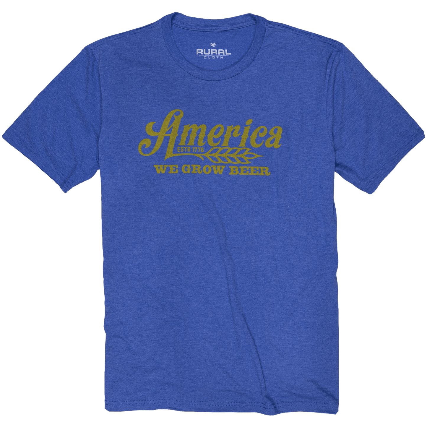 We Grow Beer Tee - Royal